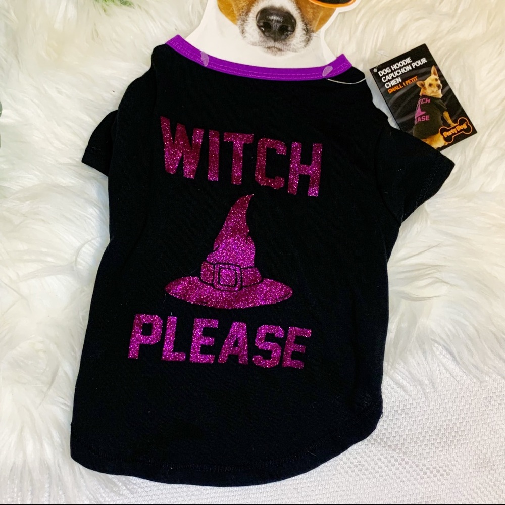 Witch Please Halloween Party Dog costume Shirt Small - Picture 3 of 7